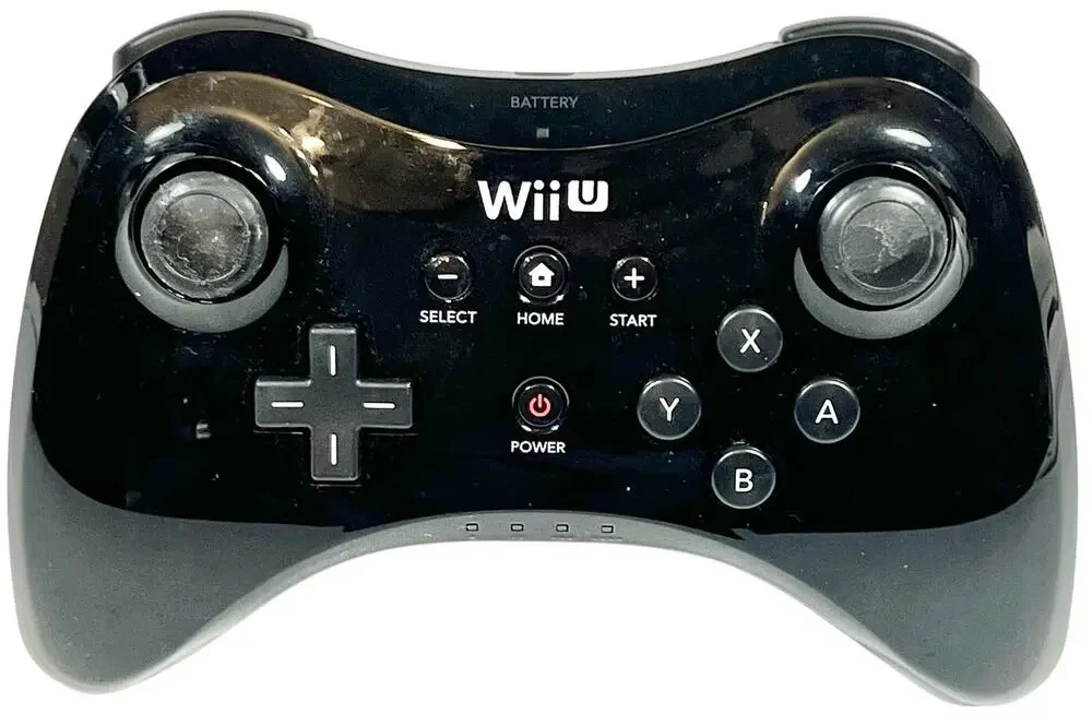 Official OEM Nintendo Wii U Black Wireless Pro Controller Model WUP-005